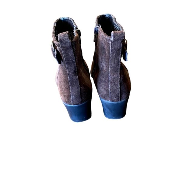 Aerosoles Entourage Brown Suede Wedge Bootie 8.5 - Picture 6 of 8